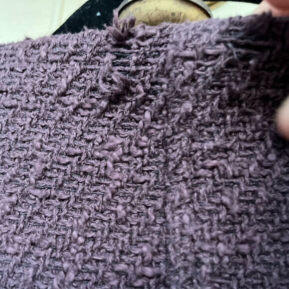 IRO Rich Chocolate/Purple/Mauve Tweed Cropped Jacket/Sweater, Size 36 (US S) - Picture 14 of 14